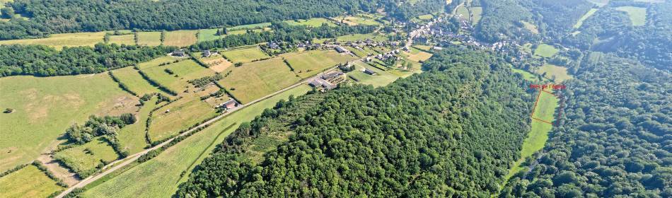 Près de l'église vue de haut